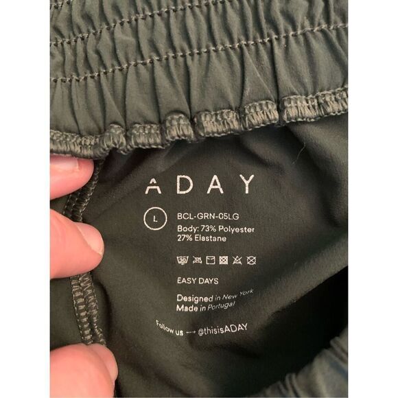 ADAY Easy Days pants green women's size large - Picture 4 of 5